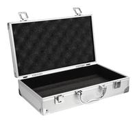 Alipis Boîte à Outils Multifonction en Alliage D’Aluminium 30X17X76 CM Blanche Mallette de Rangement Verrouillable Poignée Boîte de Rangement Cosmétique et Trousse D’Urgence Compacte