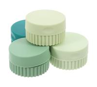 Alipis Boîte à Pilules Portable 4 Pièces en Silicone Solide pour Rangement Sécurisé de Remède et Vitamines, Facile à Nettoyer, pour Voyage et Usage Quotidien Couleur Couleur