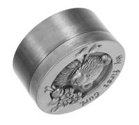 Alipis Boîte à Souvenirs Dent de Lait en Métal Couleur Étain Vieilli Motif Ours Compact pour Bébé Garçon Chambre D’garçon et Filles Rangement Sécurisé Cheveux Fœtaux