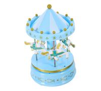 Alipis Boîte accesoire Wedding Decorations Ideas Music Box Décoration Festive Accessoire de Boite Musicale Mini manège Décoration de Bureau Plastique Blue