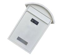 Alipis Boîte aux Lettres et Design Moderne Blanche Murale avec Serrure à Sécurise Courrier Efficacement pour Maison et Extérieur
