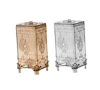Alipis Boîte De 2 Pièces en Coton cosmétique réutilisables Cotons réutilisables pour Le Visage cérumen Boite Salle de Bain Rangement accesoire Salle de Bain