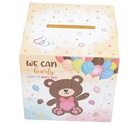 Alipis Boîte de Bulletins de Vote Fournitures de Fête en Papier de Vote pour Révéler Bébé Accessoire pour Baby Shower Décoration pour Fête de Joyeuse