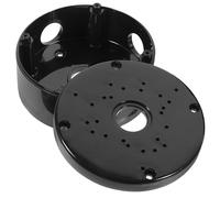 Alipis Boîte de Jonction Extérieure Étanche pour Câbles Ronde en Plastique Noir Diamètre 10 MM Support Mural pour Caméras et Appareils Filaires