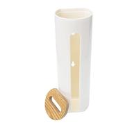 Alipis Boîte De Rangement Adhésive pour Tampons Cosmétiques 7,7x6,6x23,8 Cm en Plastique Blanc Mural Multifonction pour Salle De Bain