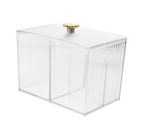 Alipis boîte de Rangement cosmétique Boules de Coton Coton Tige Caisse Rangement comptoir Organisateur de Maquillage Organisateur d'outils de Cheveux l'animal de Compagnie