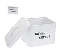 Alipis Boîte De Rangement Métallique Avec Couvercle Pour Séchage Distributeur Pratique Pour Buanderie Organisateur Compact Pour Salle De Bain Et Accessoires Lessive Design Simple