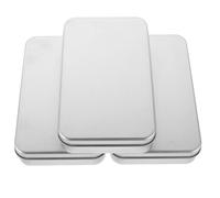 Alipis Boîte de Rangement Multifonctionnelle Petite Caisse 15 Cm avec Couvercle, Lot de 3 Boîtes Rectangulaires 150x90x30 Mm pour Pièces de Monnaie, Billets et Timbres - Rangement