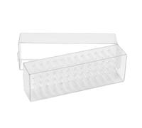 Alipis Boîte de Rangement pour Têtes Ponceuse Ongles Transparente Organiseur Pratique pour Accessoires Manucure Stockage Bits de Forage Usage Professionnel et Personnel