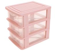 Alipis Boîte de Rangement Tiroirs pour Bureau Couches Rose Organisateur Transparent Multifonction pour Cosmétiques Papeterie et Accessoires Design Compact et Moderne Rangement et Léger