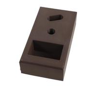 Alipis Boîte de Récupération de Lames pour Rasoir Design Modulaire en Pla Marron, Forme Plate, Maison Appartements