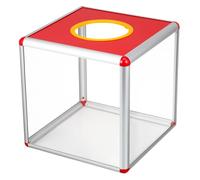 Alipis BoîTe De Tombola Transparente Pour Dons Et Tirage Au Sort - Urne CarréE 25X25X25 Cm Pour ÉVéNements FêTes Et Collectes De Fonds