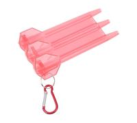 Alipis Boîte de Transport pour Fléchettes Légère, Compacte et Résistante | Plastique Rouge, Cloisonnement Interne, Usage Extérieur, pour Accessoires de Fléchettes à Quatre Faces