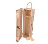 Alipis Boîte Vintage pour Bouteille de Vin Rouge Rangement Compact et Portable Coffret Cadeau Élégant pour Voyage et Organisation de Cave