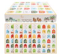 Alipis Boîtes à Bonbons Numérotées Eid Mubarak 30 Compartiments En Papier Rechargeable Pour Calendrier Du Ramadan Diy Décoration Festive Garçon Et Filles 5 Pièces