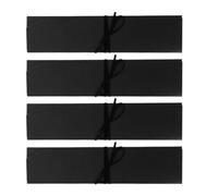Alipis Boîtes à truffes 6 cavités 4 unités pour fêtes et occasions spéciales - coffret noir en papier 24 x 5,5 x 3,5 cm avec design luxueux et protection contre déformation