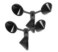 Alipis Boîtier Abs pour Anémomètre 3-coupes 2 Pièces, Accessoire de Capteur de Vent pour Surveillance Vitesse du Vent, pour Mesure Agricole Intelligente