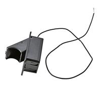 Alipis Boîtier de Batterie pour Micro 9v Guitare et Basse, Support de Pile Plastique Noir, Compartiment à Piles 2 Bornes, Accessoire de Remplacement pour Micros Actifs, Usage Instrument