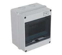 Alipis Boîtier Électrique Extérieur Étanche Ip65 6 Circuits Boîtier de Distribution en Plastique Résistant aux Intempéries Protection la Poussière et L’Eau Installation Murale pour