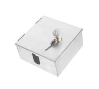 Alipis Boîtier Électrique Inox Sécurisé avec Serrure pour Prise Murale Protection Extérieure Étanche et Coffret de Jonction pour Chargeurs Électriques