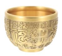 Alipis Bol En Laiton Pur Doré Petit Bassin De Fortune DéCoration De Bureau Bol Au TréSor Chinois Ornement De Table Compact Et éLéGant
