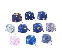 Alipis Bonnet de Dentiste Coton Imprimé Anti-poussière Confortable et Absorbant pour Opérations et Salons de Beauté
