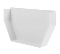 Alipis Bouchon d'Extrémité pour Gouttière 160 MM en PVC Solide Accessoire Étanche pour Descente Pluviale Embout Carré Imperméable pour Collecte et Drainage des Eaux de Pluie