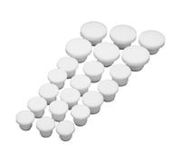 Alipis Bouchons réutilisables en silicone Blanc 21 pièces pour bouchons de bouteilles de sel et poivre, étanches et adaptés à un usage quotidien en cuisine