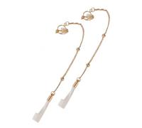Alipis Boucles d'Oreilles Clip Cœur Chaîne pour Écouteurs Sans Fil Boucles Pendantes Élégantes pour Femmes Accessoire Anti-Perte Pratique pour Sport et Usage Quotidien Finition Polie