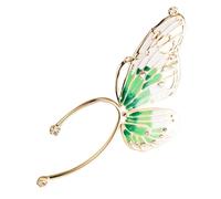 Alipis Boucles D'oreilles Clip D'elfe pour Femmes, Alliage Doré Élégant Aile Papillon, Accessoire Chic pour Cosplay et Soirée