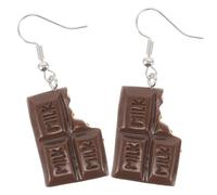 Alipis Boucles d'Oreilles Gourmandes de Chocolat en Résine, Pendantes pour Femmes, Accessoires Ludiques Adaptés aux Événements Informels et Soirées