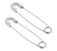 Alipis Boucles D'oreilles Lot de 2 en Acier Titane Épingles de Sûreté Style Punk Élégant, Verrou à Ressort pour Hommes et Femmes pour Vêtements et Accessoires