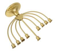 Alipis Bougeoir Hanukkah Métal Multi-têtes Branches Support de Bougies Décoratif pour Fêtes Juives Mariages et Intérieur Ambiance Chaleureuse et Élégante
