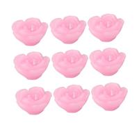 Alipis Bougies Flottantes De Fleur Rose 12 Pcs, Cire De Paraffine, Bougies Chauffe-plat Décoratives, Décoration Intérieure Pour Mariage Et Fête