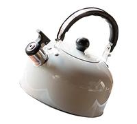 Alipis Bouilloire Sifflante Inox avec Poignée Ergonomique Compatible Plaques Gaz et Électriques pour Thé et Café Sécurité Anti-échaudure Chauffage Rapide pour Camping et Usage Domestique