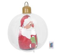 Alipis Boule de Noël gonflable à LED avec socle de 60 cm, boule gonflable d'extérieur en PVC, géante pour les fêtes de fin d'année, pour jardin, terrasse, cour, événement festif