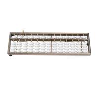 Alipis Boulier Arithmétique 13 Barres en Alliage D'aluminium Argenté, Calculateur Chinois Éducatif pour Calcul Mental et Apprentissage Mathématique, Outil Pédagogique pour Étudiants