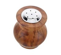 Alipis Bouteille à Épices Bois avec Moulin à Sel Manuel Récipient Hermétique pour Cuisine et BBQ Stockage Robuste pour Sel Sucre et Condiments Design Portable et Acier Inoxydable