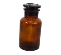 Alipis Bouteille Contrôle Précis des Réactifs 250ml en Verre Marron à Large Ouverture avec Bouchon Rodé Facile à Nettoyer pour Laboratoire en Milieu Chimique