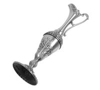 Alipis Bouteille Européenne en Eau Bénite Bouteilles d'eau Bénite Sainte Bouteille Souhaitant Bouteille d'eau Bénite Murale Ornements D'entrée Sacrée Silver Alliage De Zinc