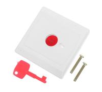 Alipis Bouton D'urgence Manuel Touche De Réinitialisation Réutilisable, Bouton D'appel Mural Pour Patient Et Personne Âgée, Alarme De Secours Maison Et Usage Extérieur