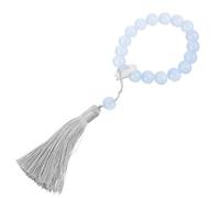 Alipis Bracelet Chapelet Religieux en Verre Perles Transparentes, Confortable à Porter, Style Chic et Délicat, pour Prier ou Décorer Lors de Festivals