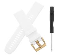 Alipis Bracelet Montre Silicone pour Montre Sport Remplacement Souple et Confortable Design Chic Blanc Lait Compatible