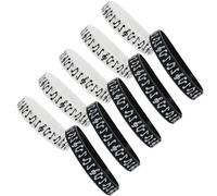 Alipis Bracelets en Silicone à Notes Musicales pour Festivals de Musique Électronique, Lot de 10, 5 Noirs et 5 Blancs, pour Concerts et Événements Festifs
