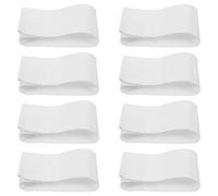 Alipis Brassards Blancs de Capitaine de Football Unisexes 8 Pièces Résistants à L’Usure Brassards de Sport Portables Polyvalents pour Écoles Entreprises et Événements de Gestion