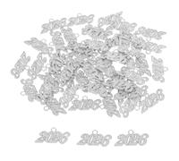 Alipis Breloques 2026 en Métal Argenté pour Bijoux Pendentifs Chapeau de Remise de Diplôme Lot de 50 Pièces Moyen Format Décorations Suspendues pour Colliers Bracelets et Accessoires
