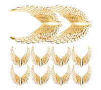 Alipis Breloques Ailes Dorées en Métal Petites 10 Paires pour Fabrication de Bijoux Pendentifs Boucles D’Oreilles et Bracelets Accessoires Collier DIY Décorations Loisirs Créatifs