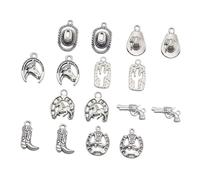 Alipis Breloques En Alliage Cactus Western 48 Pièces Mix Couleurs Breloques Soi-même Pour Bijoux Diy Artisans Bijoux Pendants Colliers Bracelets Présents Créatifs