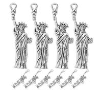 Alipis Breloques en Alliage de Zinc pour Fabrication de Bijoux DIY 20 Pièces Pendentifs Vintage Statue Liberté Couleur Argenté Antique Accessoires pour Bracelets et Colliers Loisirs