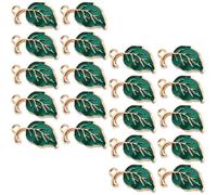 Alipis Breloques Feuilles Charmantes DIY 20 Pièces Alliage Argenté pour Création Bijoux Femme Accessoires Loisirs Créatifs Pendentifs Colliers Bracelets Présent Été